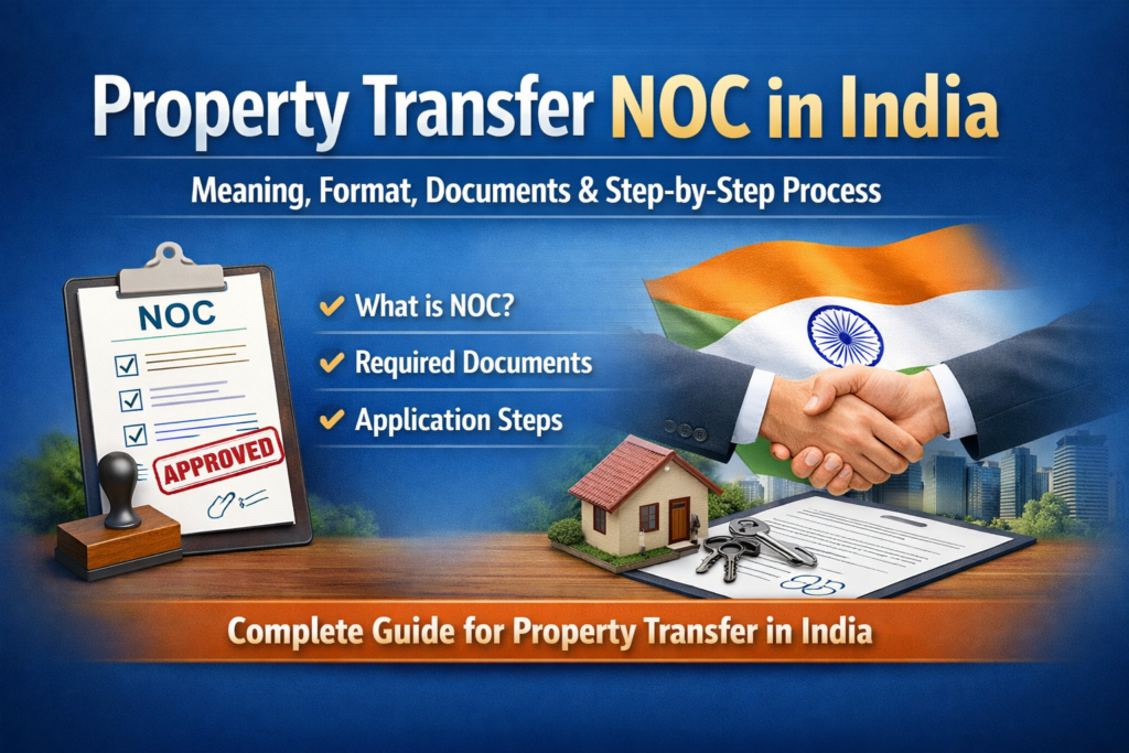 Property Transfer NOC in India: Meaning, Format, Documents & Step-by-Step Process